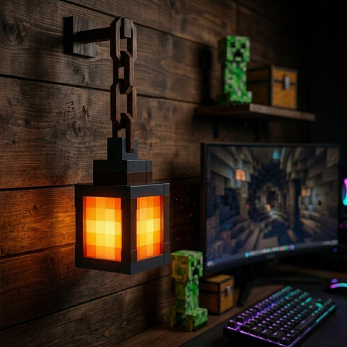 Linterna Minecraft LED con Cadena